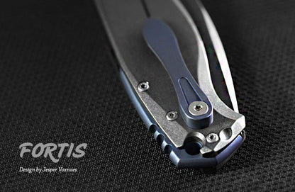 Viper Fortis 3.5" M390 Satin Folding Knife with Carbon Fiber and Titanium Handle - Jesper Voxnaes Design - V5950FC