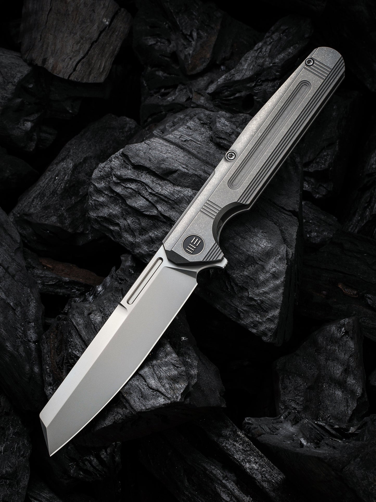 WE Reiver Limited Edition 3.97" CPM S35VN Gray Titanium Folding Knife WE16020-1