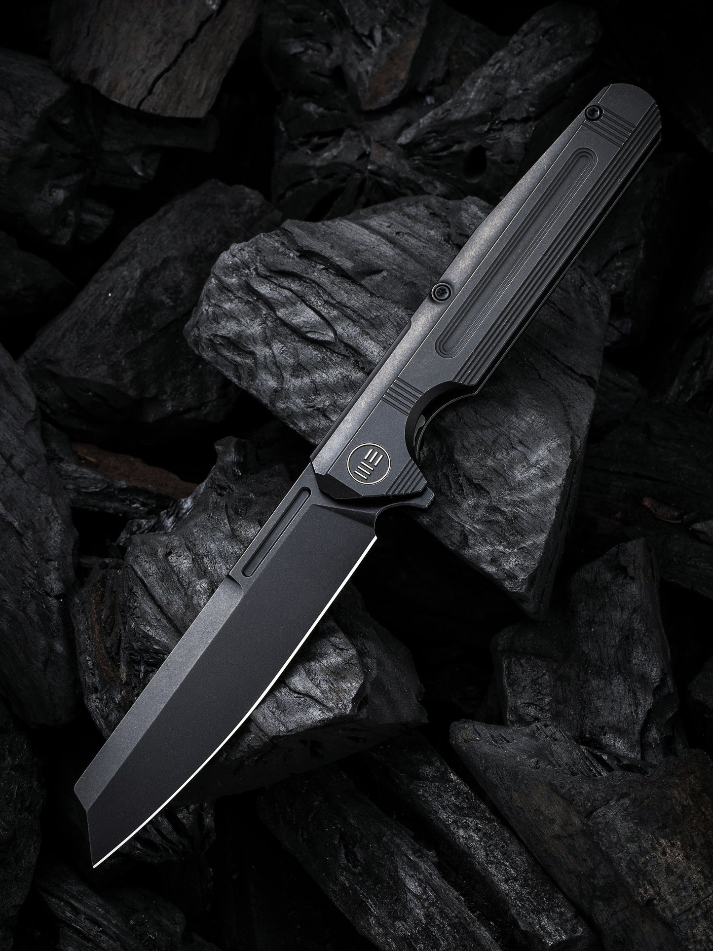 WE Reiver Limited Edition 3.97" CPM S35VN Black Titanium Folding Knife WE16020-2