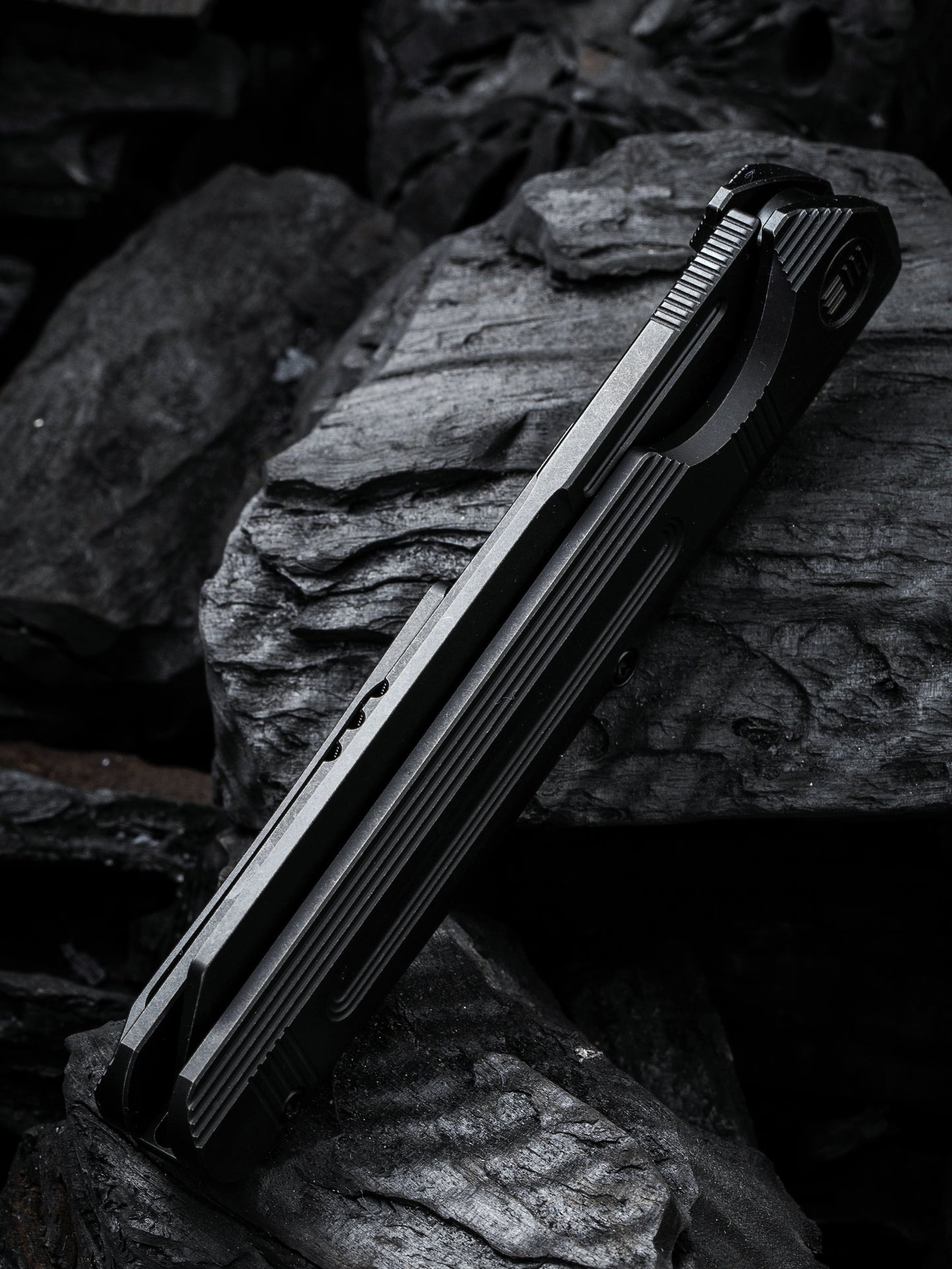 WE Reiver Limited Edition 3.97" CPM S35VN Black Titanium Folding Knife WE16020-2