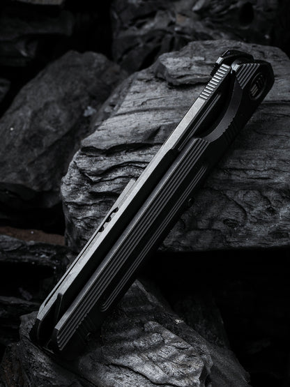 WE Reiver Limited Edition 3.97" CPM S35VN Black Titanium Folding Knife WE16020-2
