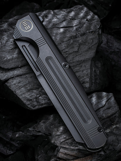 WE Reiver Limited Edition 3.97" CPM S35VN Black Titanium Folding Knife WE16020-2