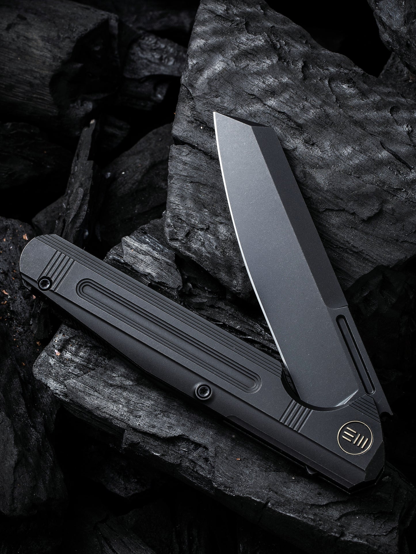 WE Reiver Limited Edition 3.97" CPM S35VN Black Titanium Folding Knife WE16020-2