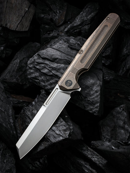 WE Reiver Limited Edition 3.97" CPM S35VN Bronze Titanium Folding Knife WE16020-3
