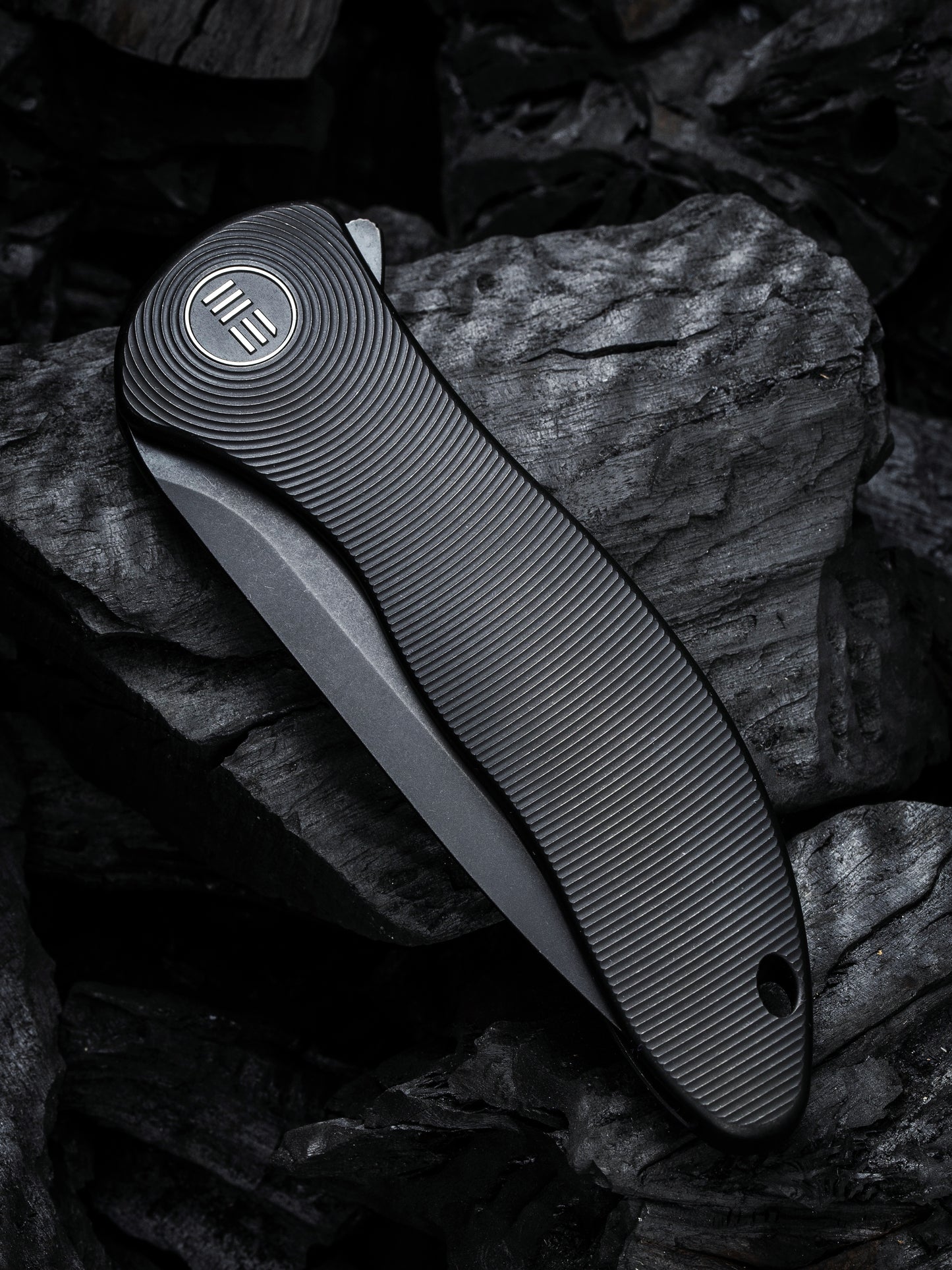 WE Synergy 2v2 3.49" CPM 20CV Black Titanium Folding Knife WE18046D-3