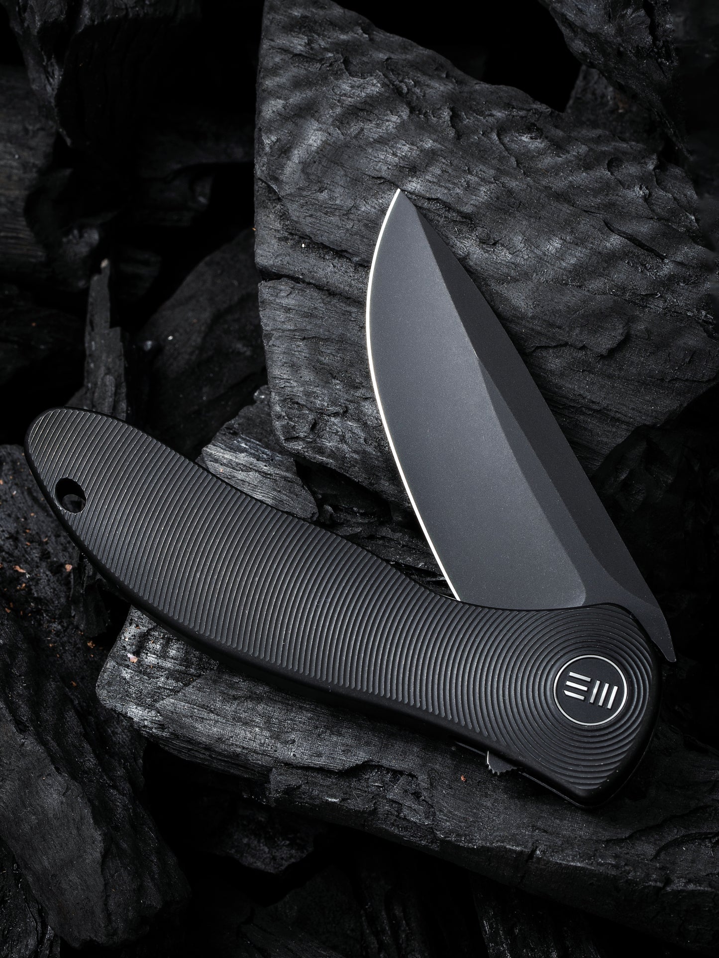 WE Synergy 2v2 3.49" CPM 20CV Black Titanium Folding Knife WE18046D-3
