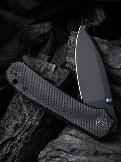 WE Big Banter 3.69" CPM 20CV Black Stonewash G10 Folding Knife WE21045-1