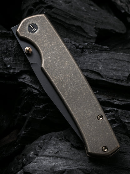 WE Evoke 3.48" CPM 20CV Bronze Titanium Folding Knife by Ray Laconico WE21046-2