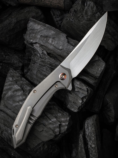 WE Merata Limited Edition 3.68" CPM 20CV Titanium Folding Knife by Anton Tkachenko WE22008A-2