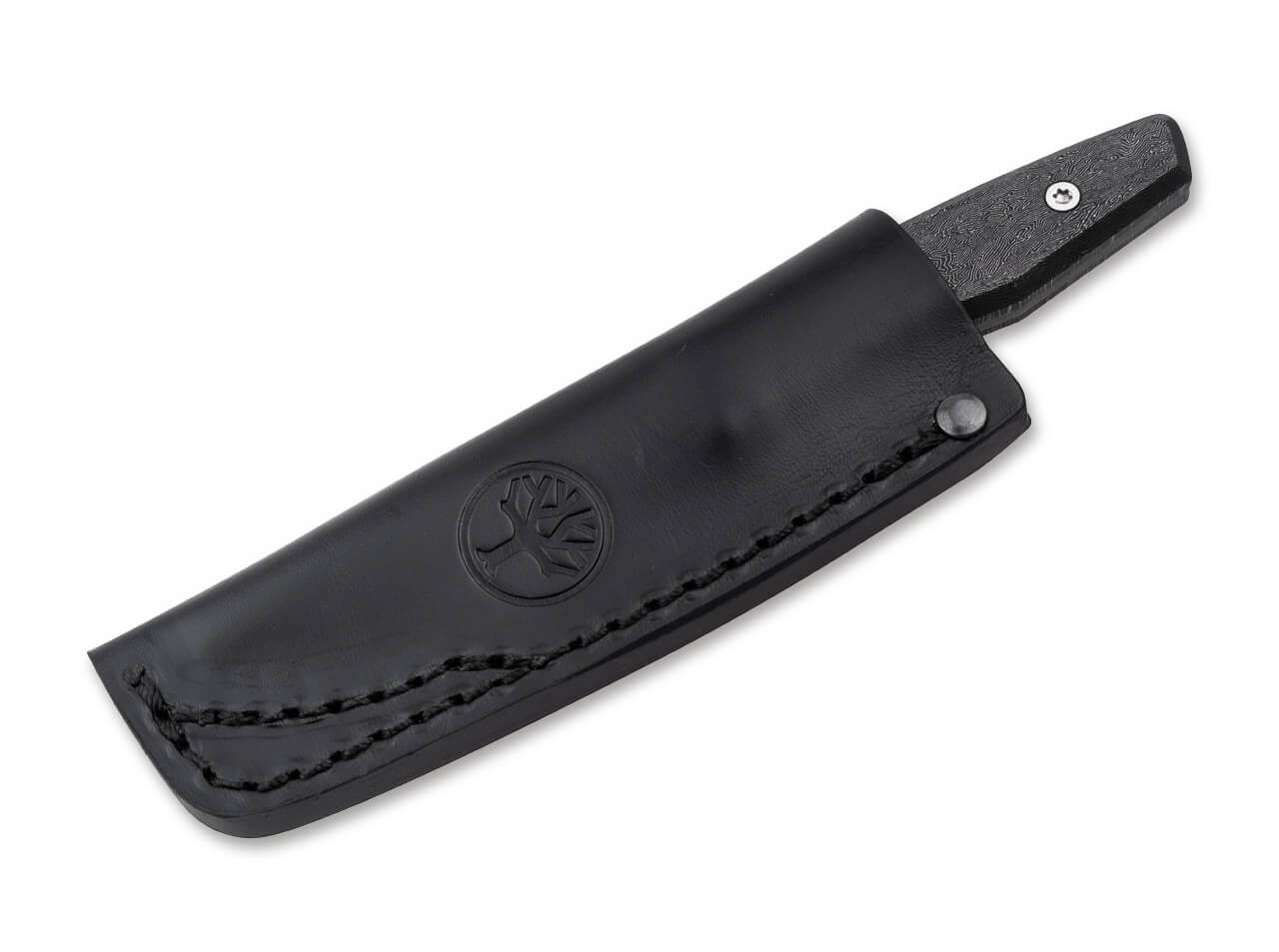 A Polish combat knife, Maker Radom Single-edged blade with a pandour point,  maker code 11 in oval above year 1956 and number R06241. Burnished  steel scabbard numbered M02575, leather carrying strap. Length