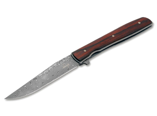 Boker Plus Urban Trapper 3.46" Damascus Cocobolo Folding Knife 01BO176DAM