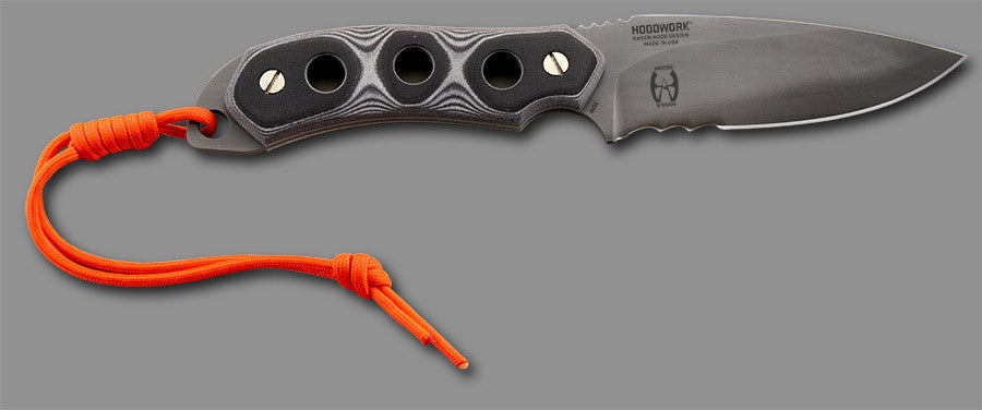 CRKT HoodWork 6.13" Ceramic Coated 1095 G-10 Fixed Blade Knife Knife - Made in USA - 3500