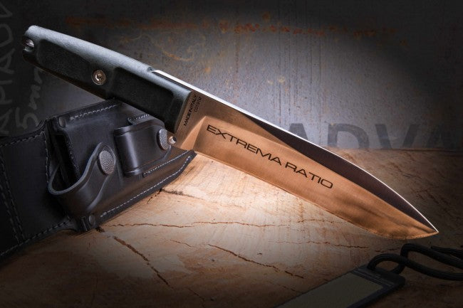 Extrema Ratio Dobermann IV Classic 7.3" N690 Fixed Blade Knife with Leather Sheath