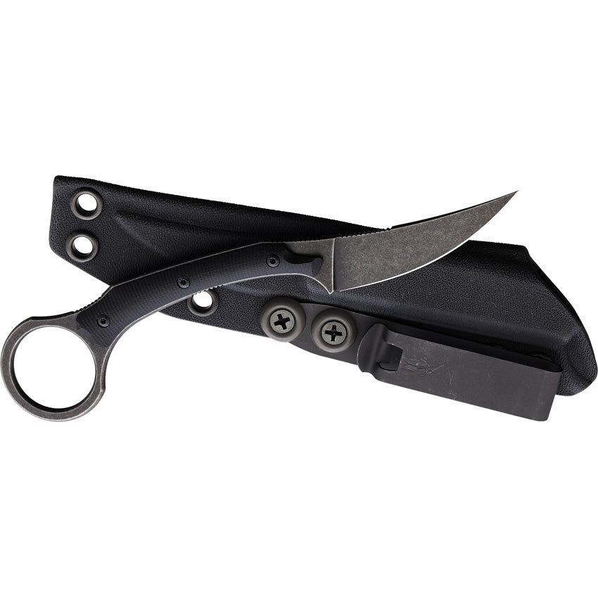 Bastinelli Dopamine 2.5" M390 Dark Stonewashed G10 Fixed Blade Knife
