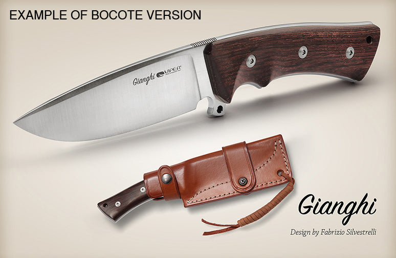 Viper Gianghi 4.5" N690Co Fixed Blade Knife with Olive Handle V4880UL