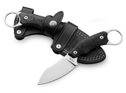 LionSteel H1 2.95" M390 Black G10 Fixed Blade Knife