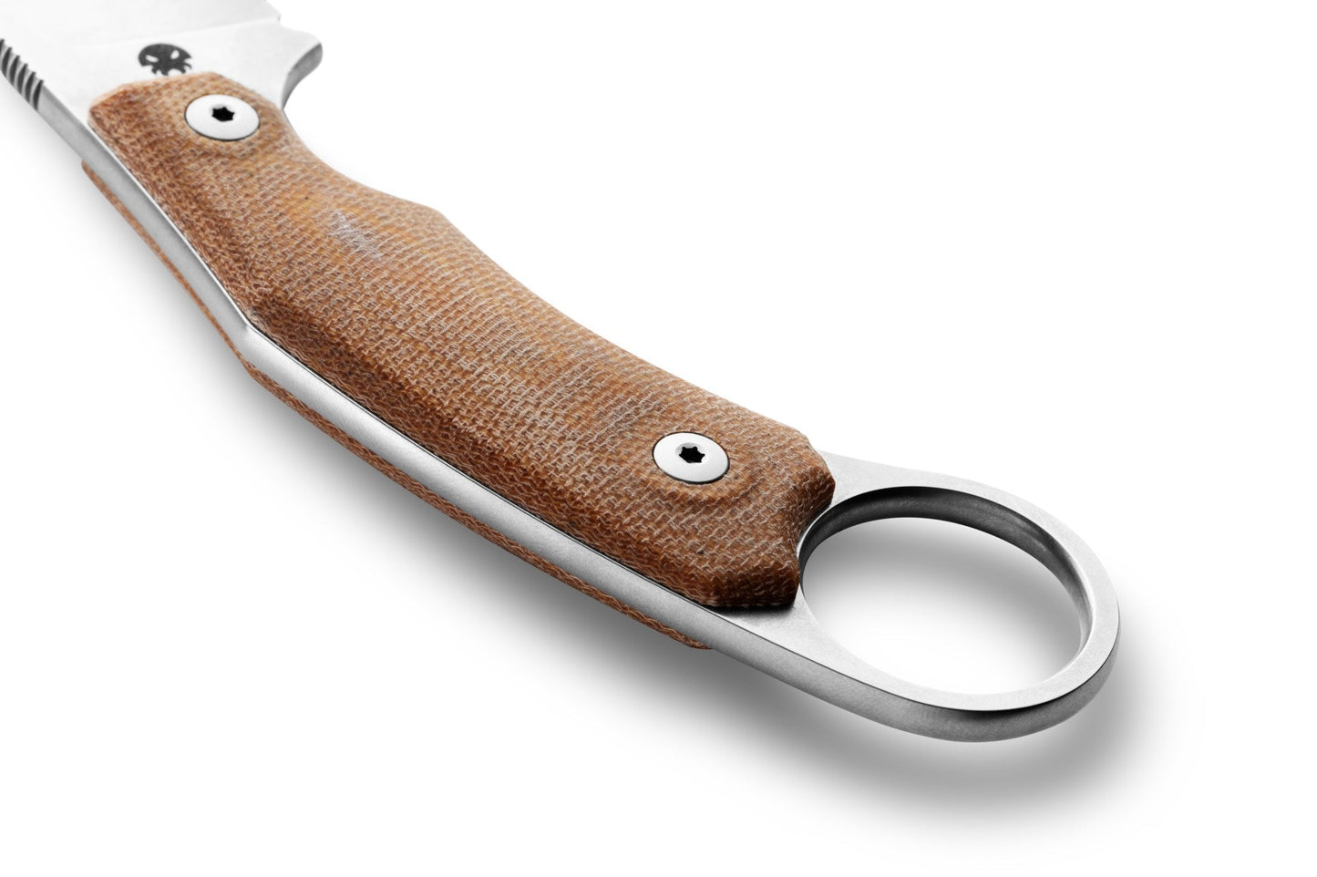 LionSteel H2 2.95" M390 Natural Canvas Micarta Fixed Blade Knife
