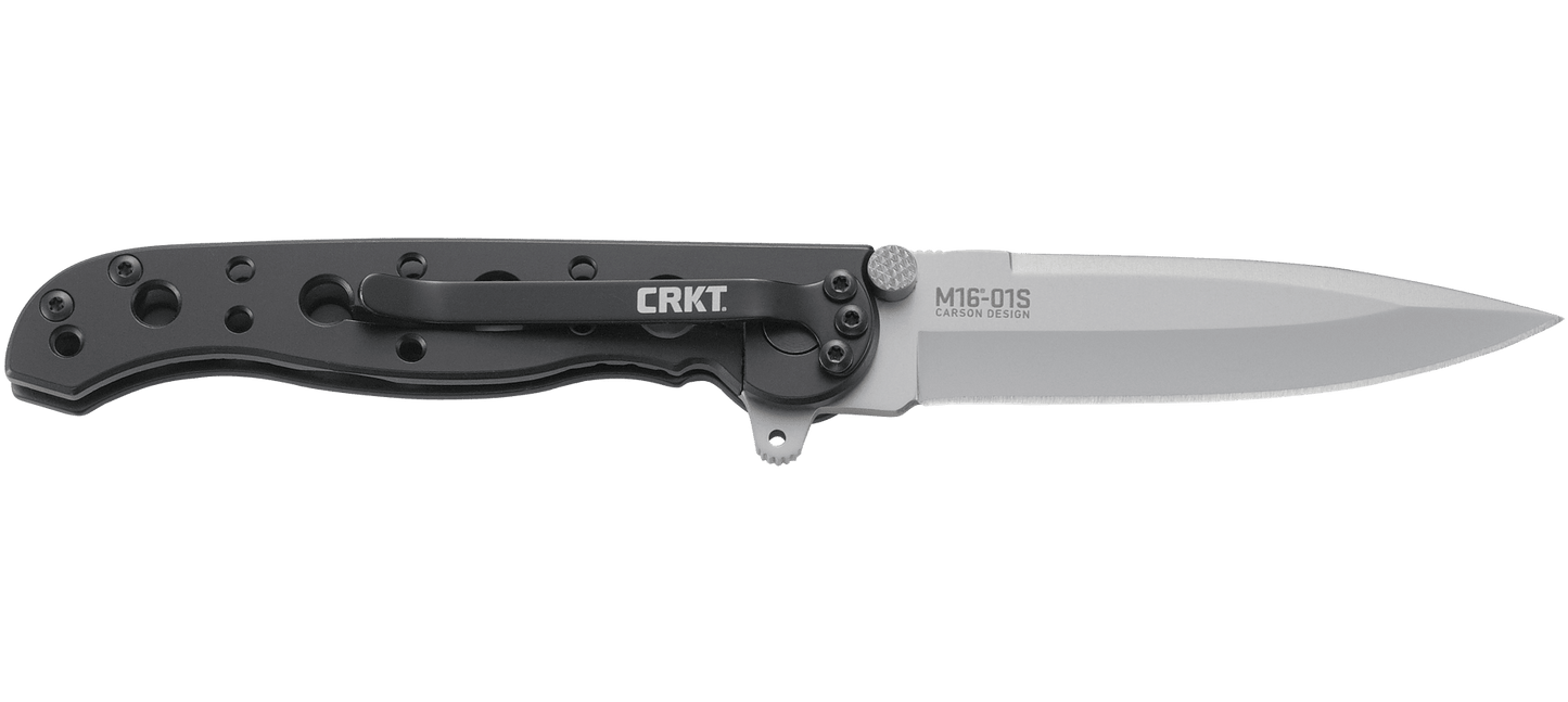 CRKT M16-01S 3.06" Spear Point Carson Flipper Framelock Folding Knife - Kit Carson Design