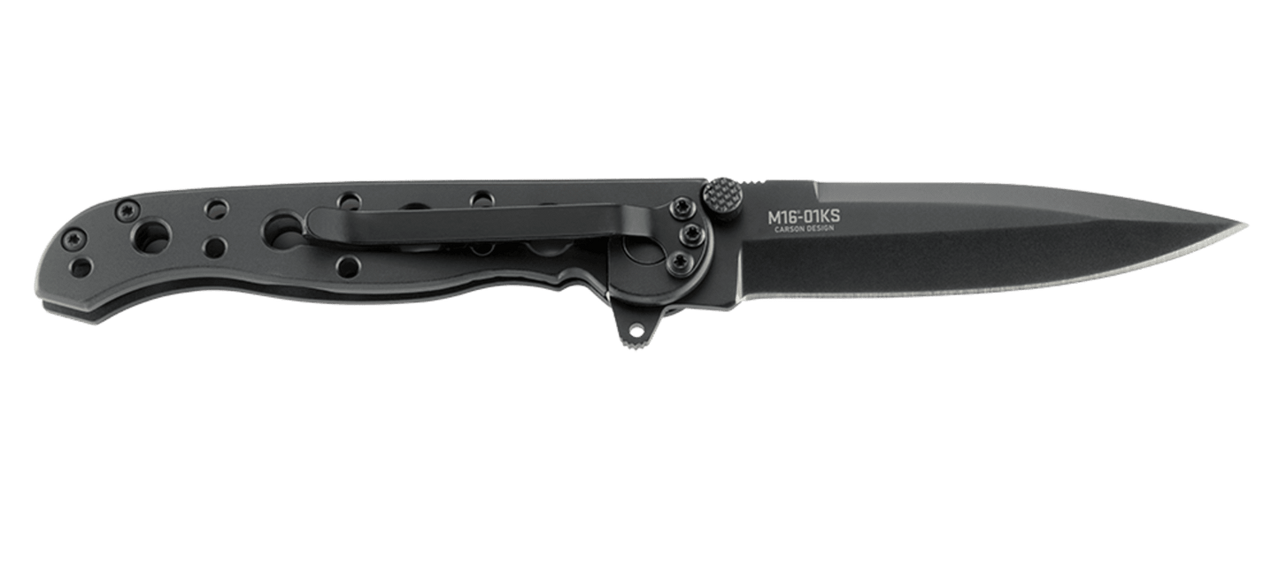 CRKT M16-01KS 3.06" Spear Point Carson Flipper Framelock Folding Knife - Kit Carson Design