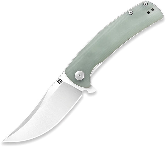 Artisan Cutlery Arroyo 3.31" AR-RPM9 Jade G10 Folding Knife - Dirk Pinkerton Design