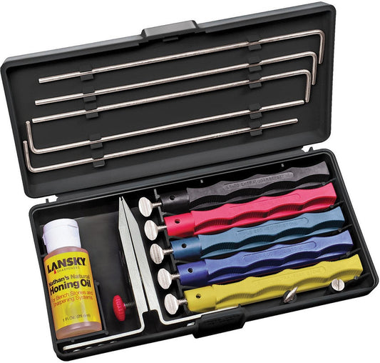 Lansky Deluxe 5-Stone Controlled-Angle Sharpening System LKCLX