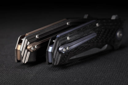 Viper Larius 3.3" Satin M390 Titanium Folding Knife - Fabrizio Silvestrelli Design - V5958TI