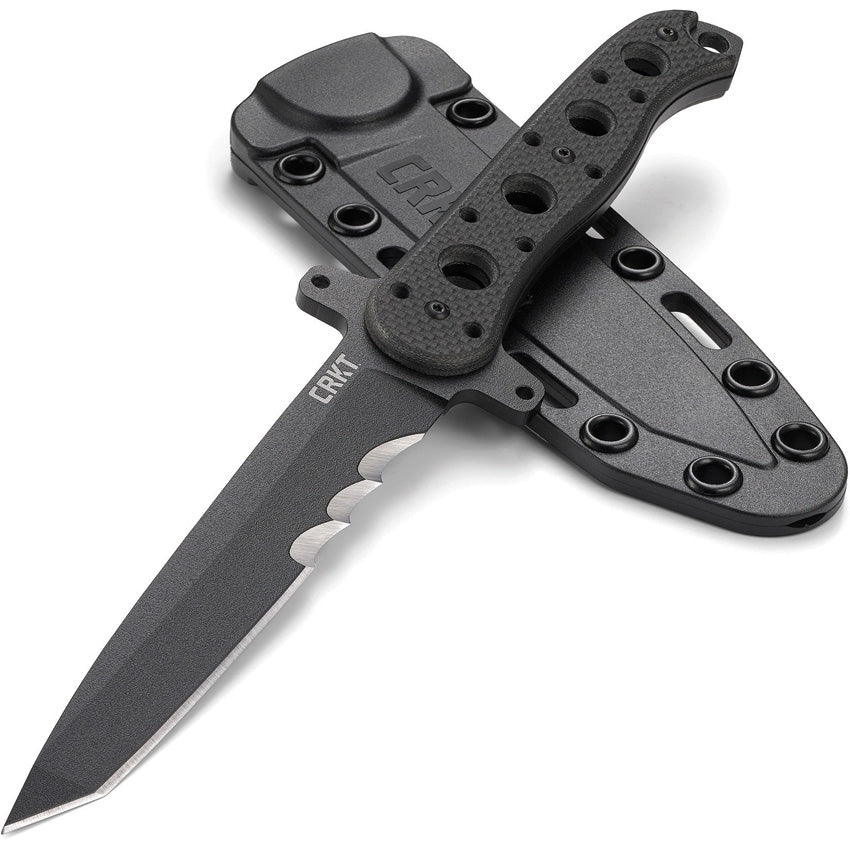 CRKT M16-13FX 4.6" Fixed Blade Knife with G10 Handle and GRN Sheath - Kit Carson Design