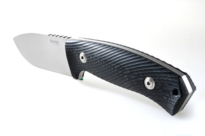 LionSteel M3 4.13" Niolox Micarta Fixed Blade Knife with Cordura Sheath