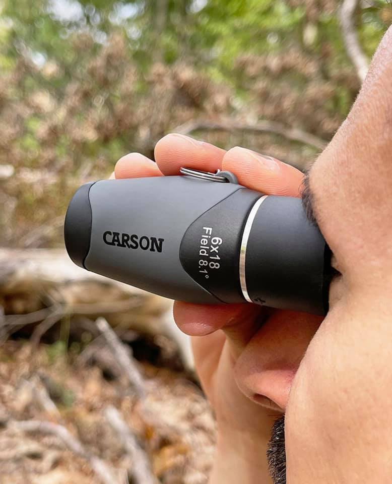 Carson MiniMight 6x18mm Pocket Monocular with Carabiner Clip MM-618