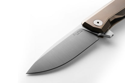 LionSteel MT01 Myto 3.27" M390 Folding Knife with Bronze Titanium Handle