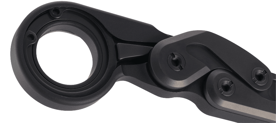 CRKT Provoke Kinematic Veff Serrations 2.41" D2 Black TiNi Folding Karambit Knife - Joe Caswell Design