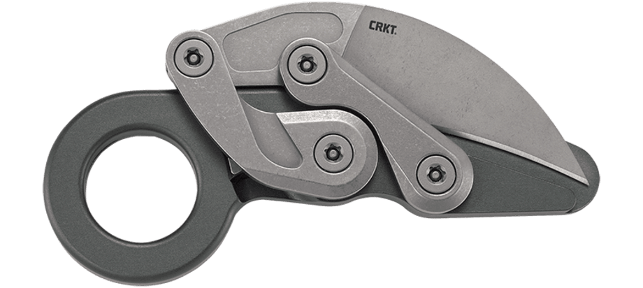 CRKT Provoke Compact 2.26" D2 Stonewash Folding Karambit Knife - Joe Caswell Design