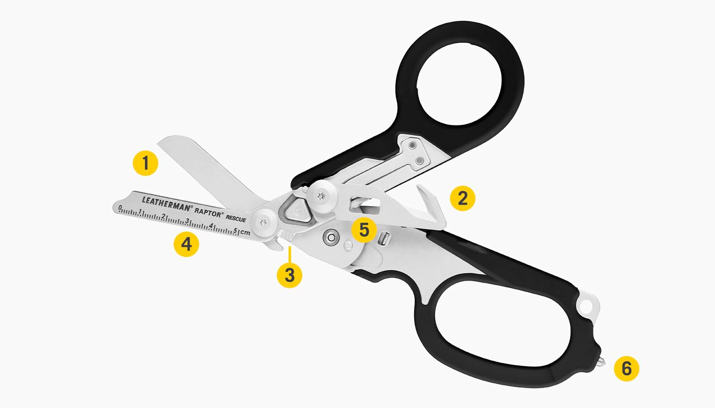 Leatherman Raptor Rescue Shears Multi Tool Black with MOLLE Holster