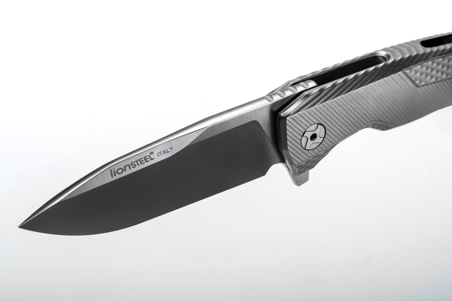 LionSteel ROK 3.39" M390 Titanium Hidden Clip Folding Knife ROK G