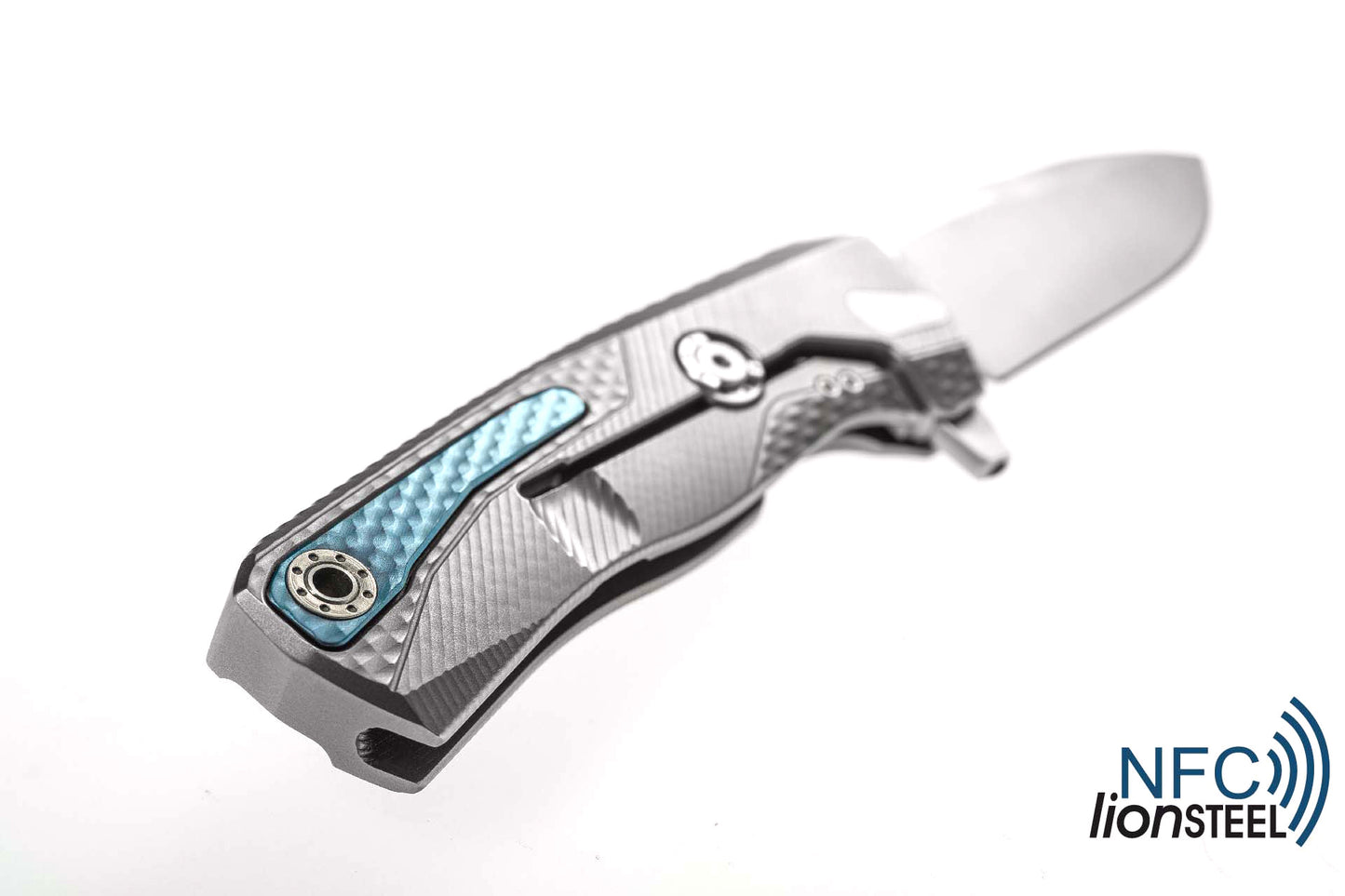 LionSteel ROK 3.39" M390 Titanium Hidden Clip Folding Knife ROK G
