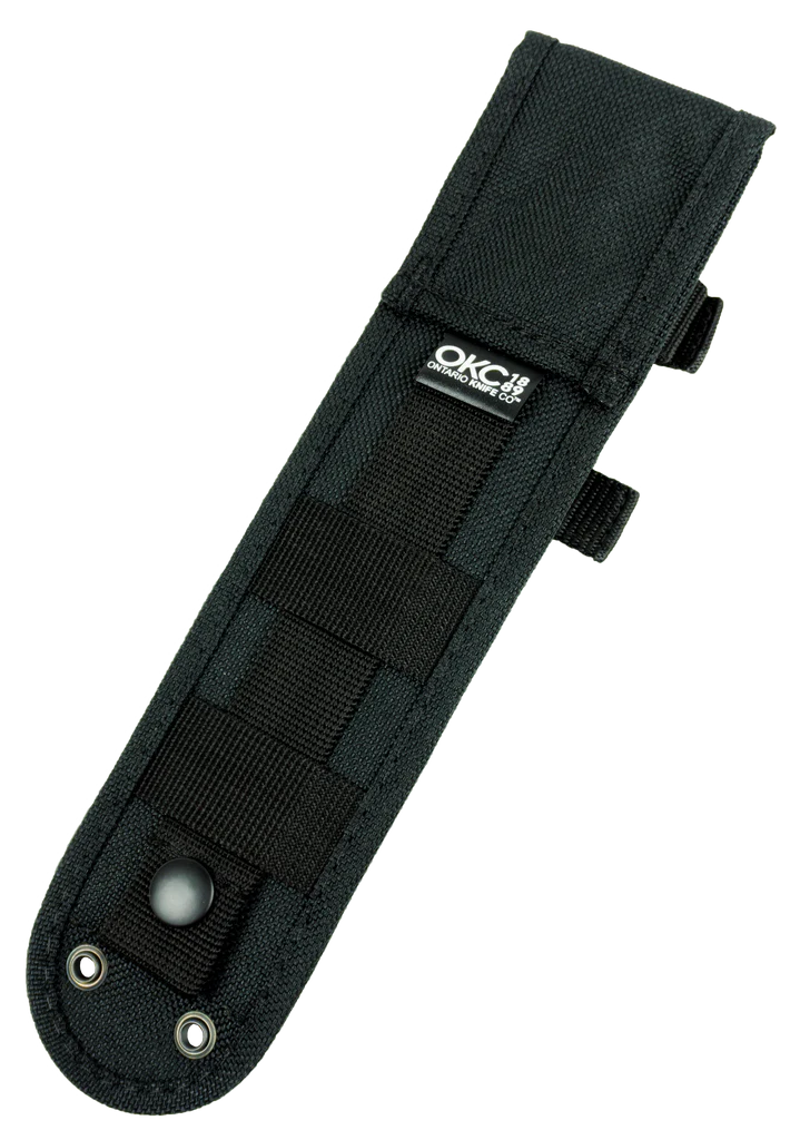 Ontario Knife Company RAT 3 Tan Canvas Micarta Fixed Blade Knife MOLLE Sheath by Jeff Randall 8665