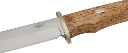 Fallkniven SK6L 'Krut' 6.2" Lam.CoS Knife Curly Birch Handle with Leather Sheath