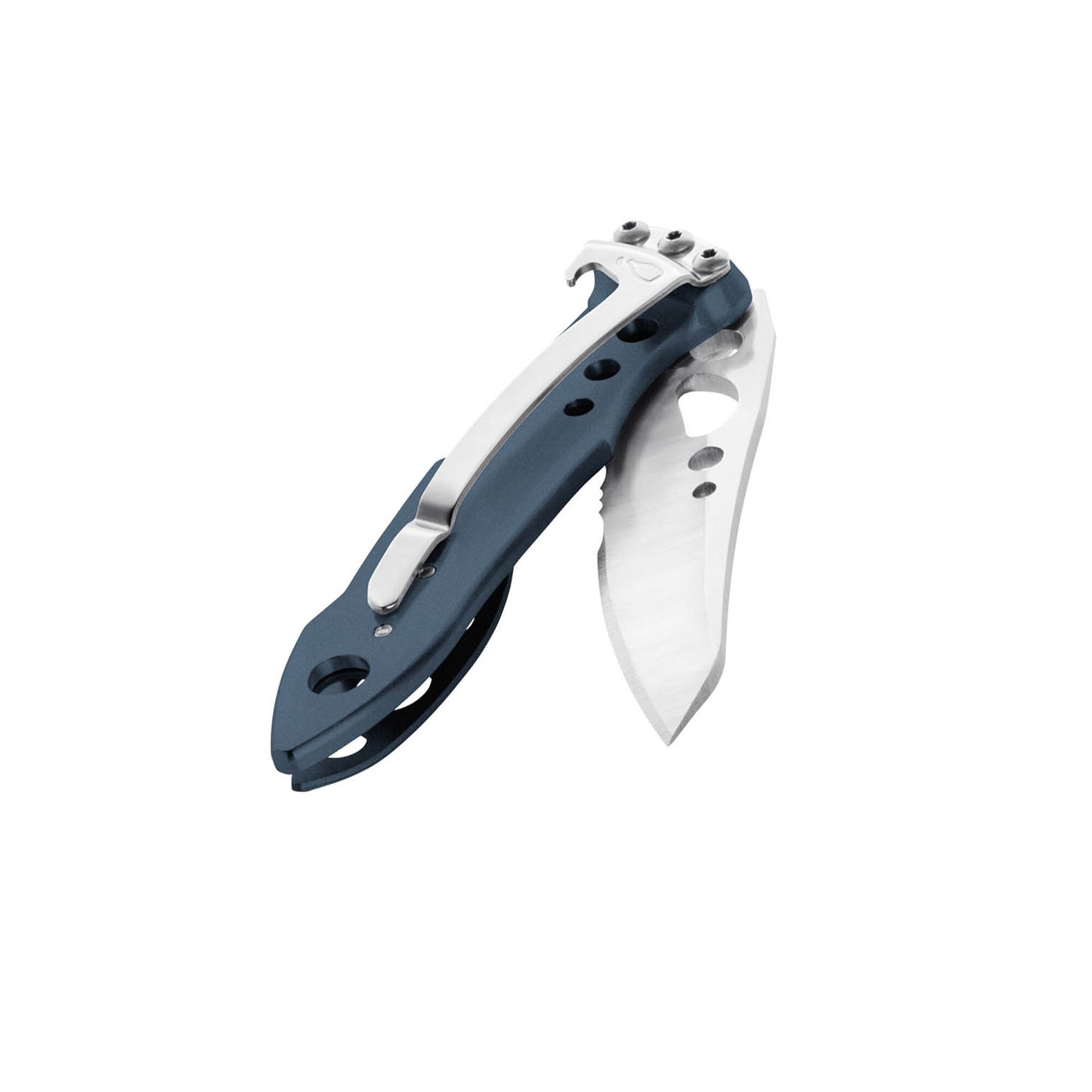 Leatherman Skeletool KBX 2.6" 420HC Denim Blue Folding Knife with Bottle Opener