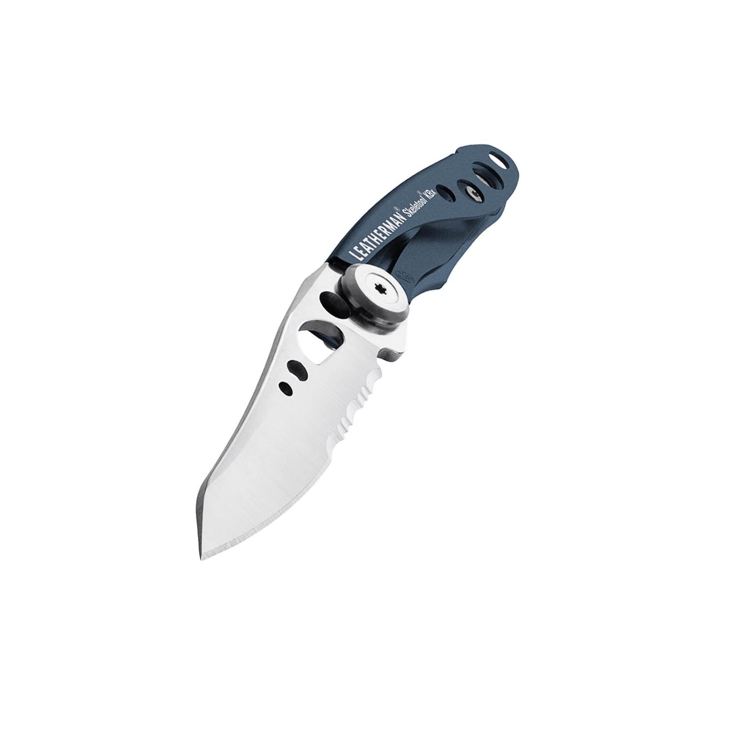 Leatherman Skeletool KBX 2.6" 420HC Denim Blue Folding Knife with Bottle Opener