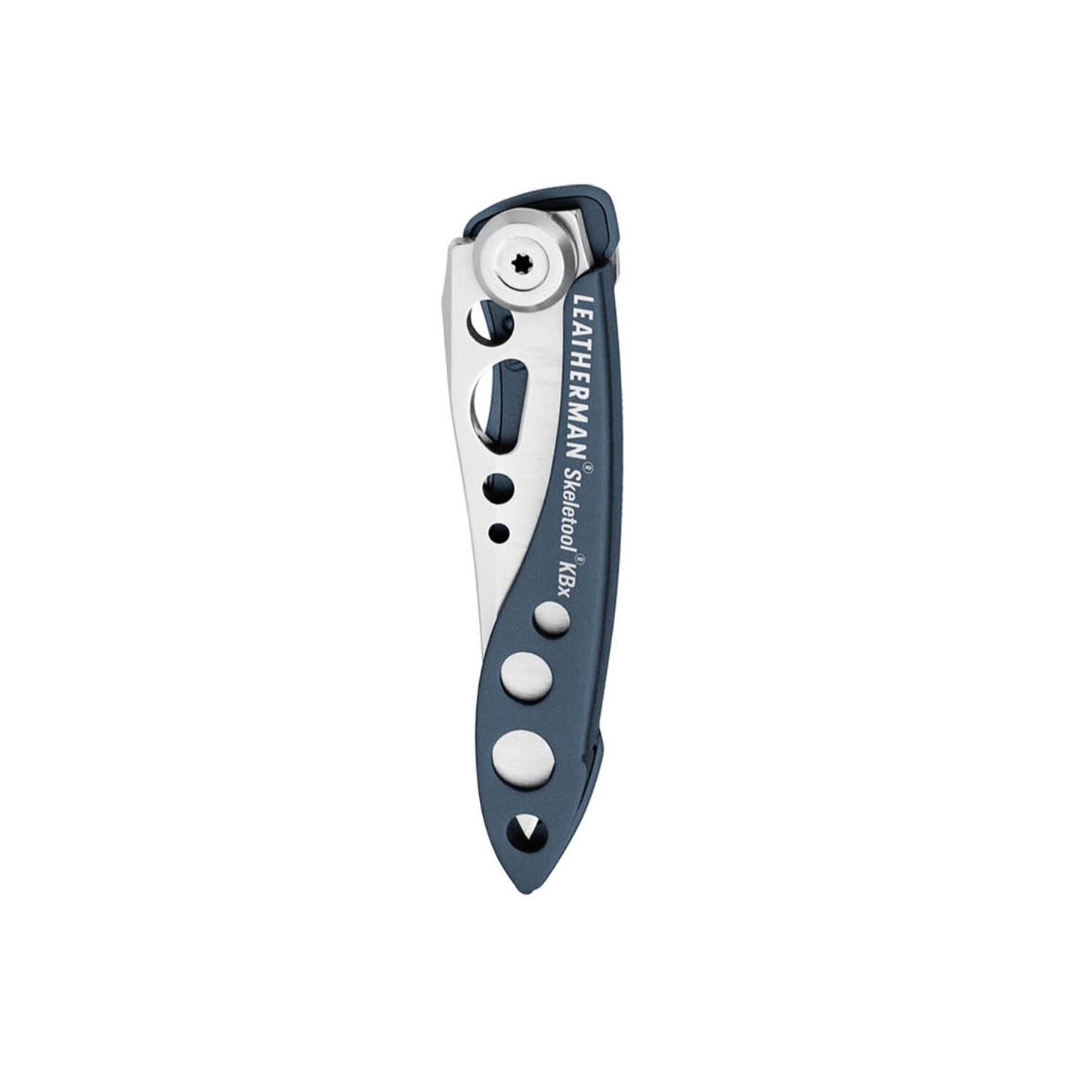 Leatherman Skeletool KBX 2.6" 420HC Denim Blue Folding Knife with Bottle Opener