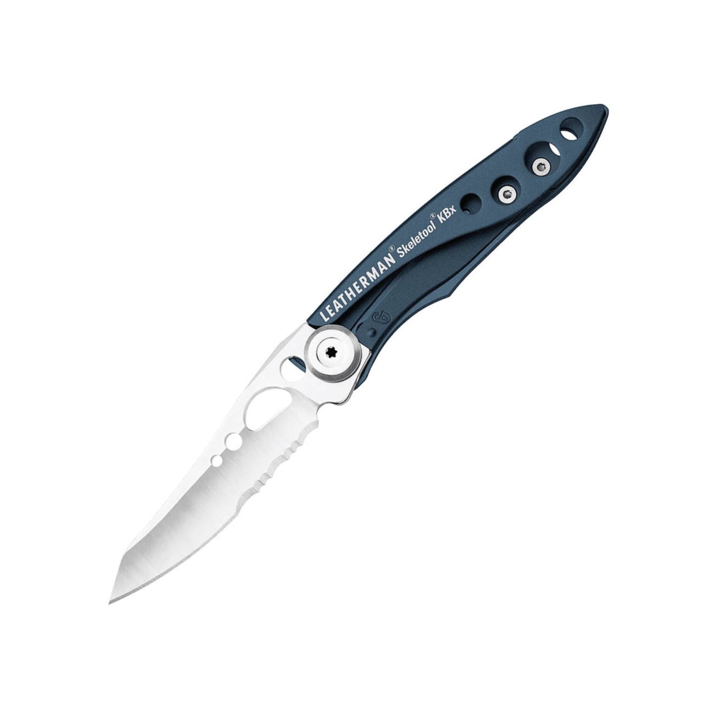 Leatherman Skeletool KBX 2.6" 420HC Denim Blue Folding Knife with Bottle Opener