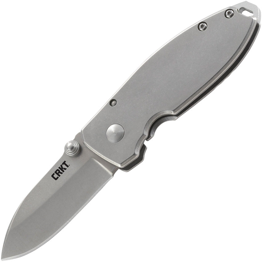 CRKT Squid  2.25" Stonewash Folding Knife - Lucas Burnley design - 2490