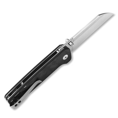 QSP Penguin 3.1" D2 Shredded Carbon Fiber G10 Folding Knife QS130-T