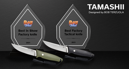 Civivi Tamashii 4.07" D2 Black G10 Fixed Blade Knife by Bob Terzuola C19046-1