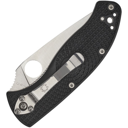 Spyderco Tenacious Lightweight 3.39" 8Cr13MoV FRN Serrated Folding Knife C122SBK