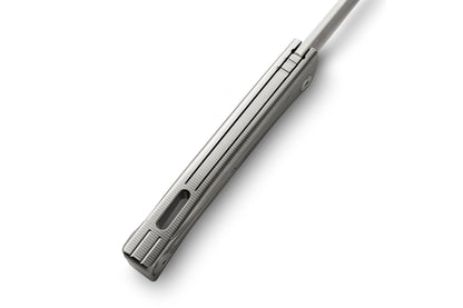 LionSteel Thrill 3.15" M390 Integral Slipjoint Folding Knife with Grey Titanium Handle
