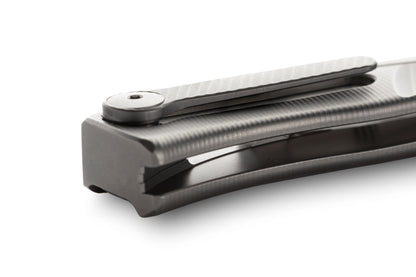 LionSteel Thrill 3.15" M390 Integral Slipjoint Folding Knife with Grey Titanium Handle