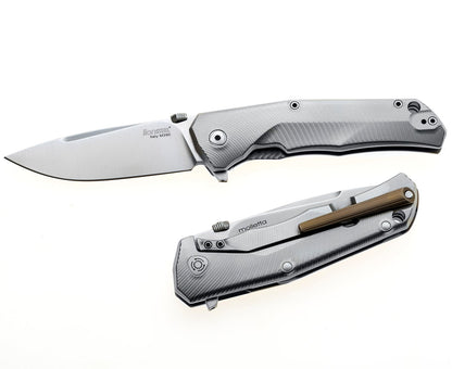 LionSteel TRE 2.91" M390 Titanium Folding Knife with Bronze Accents