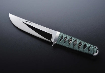 Rockstead UN-ZDP 5.51" Polished ZDP189/VG10 Uguisu (Green) Silk Rayskin Fixed Blade Knife